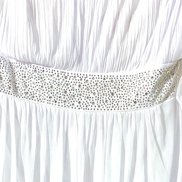 Pure White one shoulder LONG Maxi Dress - Picture 2 of 6